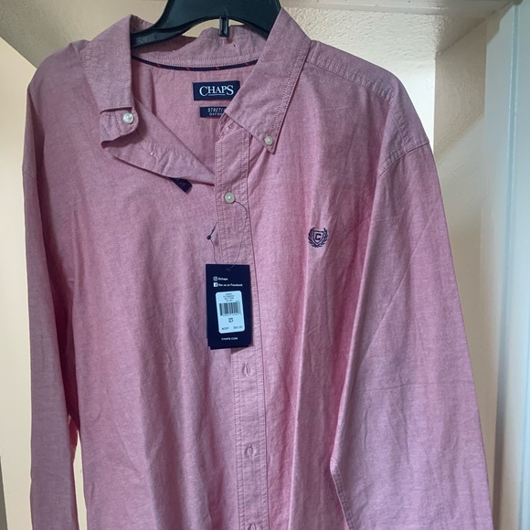 Chaps Dress Shirt, Red - Picture 1 of 1